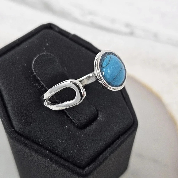 Water Earth Adjustable Fashion Ring A54 - Picture 5 of 6